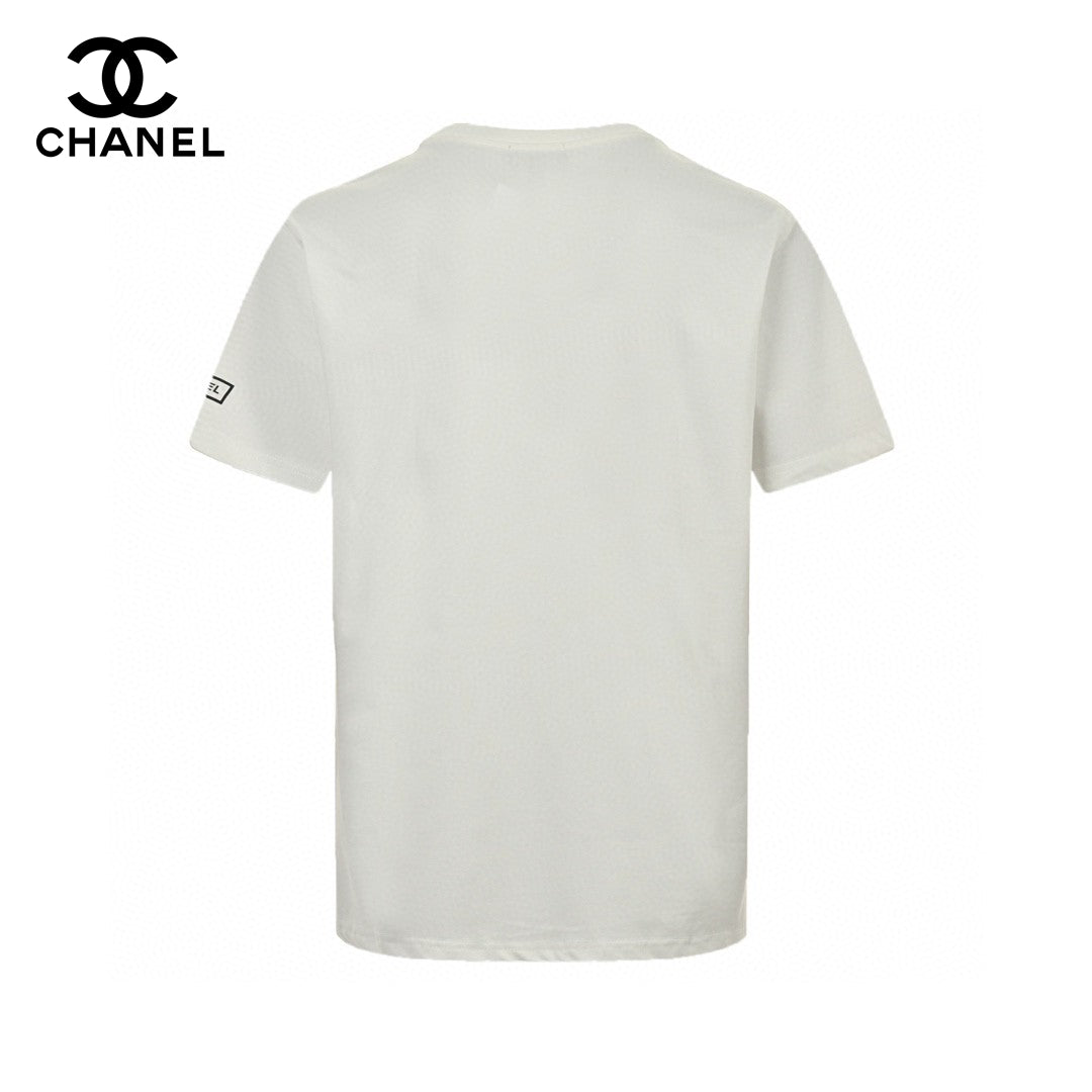 Chanel Minimalist Logo T-shirt (white) Unisex Streetwear Limited Edition - The Chanel Minimalist Logo T-Shirt in white exudes elegance and simplicity, perfect for those who