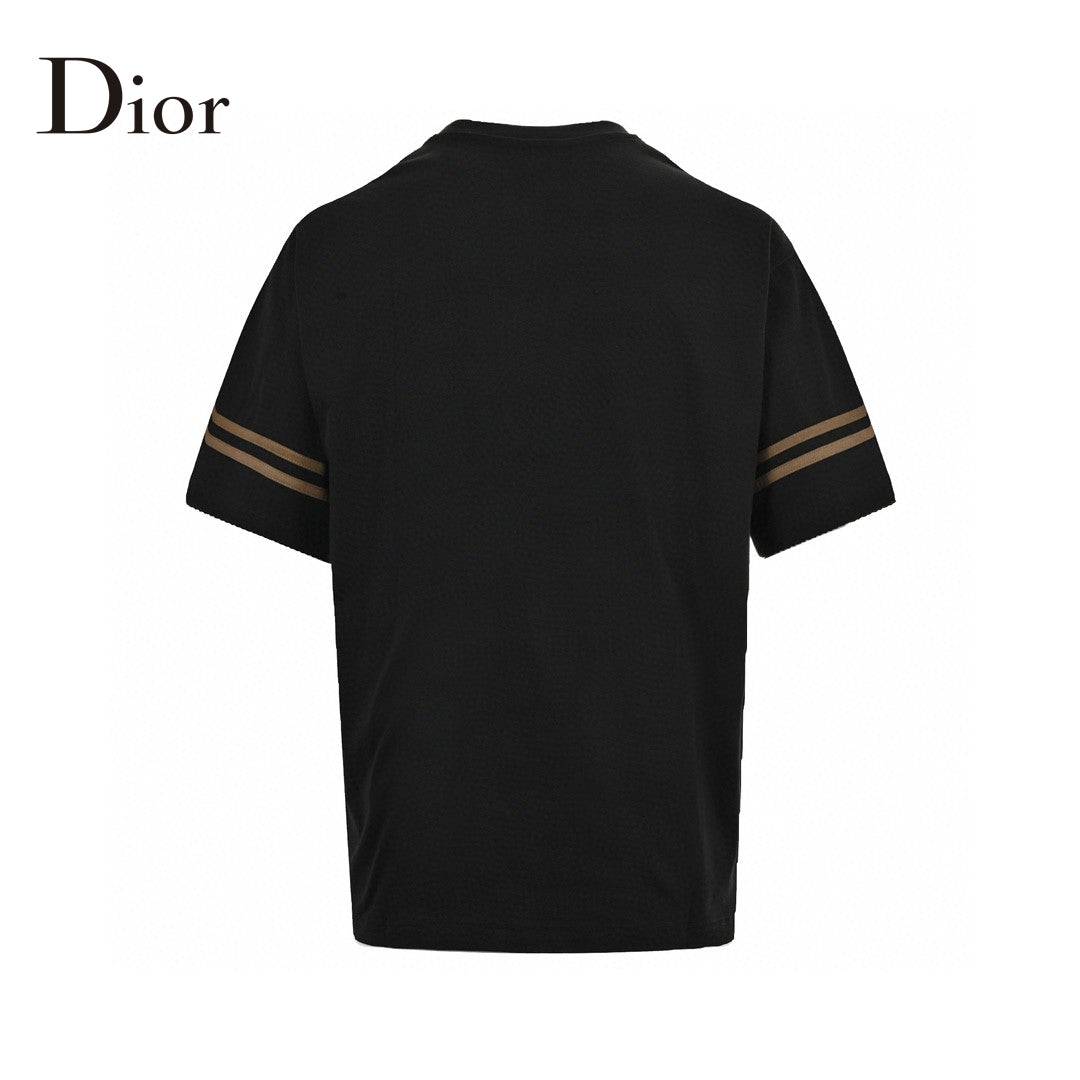 Dior And Brown T-shirt - Black Unisex Streetwear Limited Edition - This Dior t-shirt features a bold graphic design with 'Dior' text prominently displayed. The black