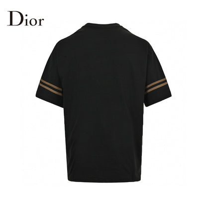 Dior And Brown T-shirt - Black Unisex Streetwear Limited Edition - This Dior t-shirt features a bold graphic design with 'Dior' text prominently displayed. The black