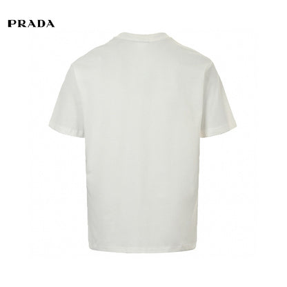 Prada Pocket T-shirt Unisex Streetwear Limited Edition - This Prada t-shirt features a distinctive chest pocket with the Prada logo. Made from premium