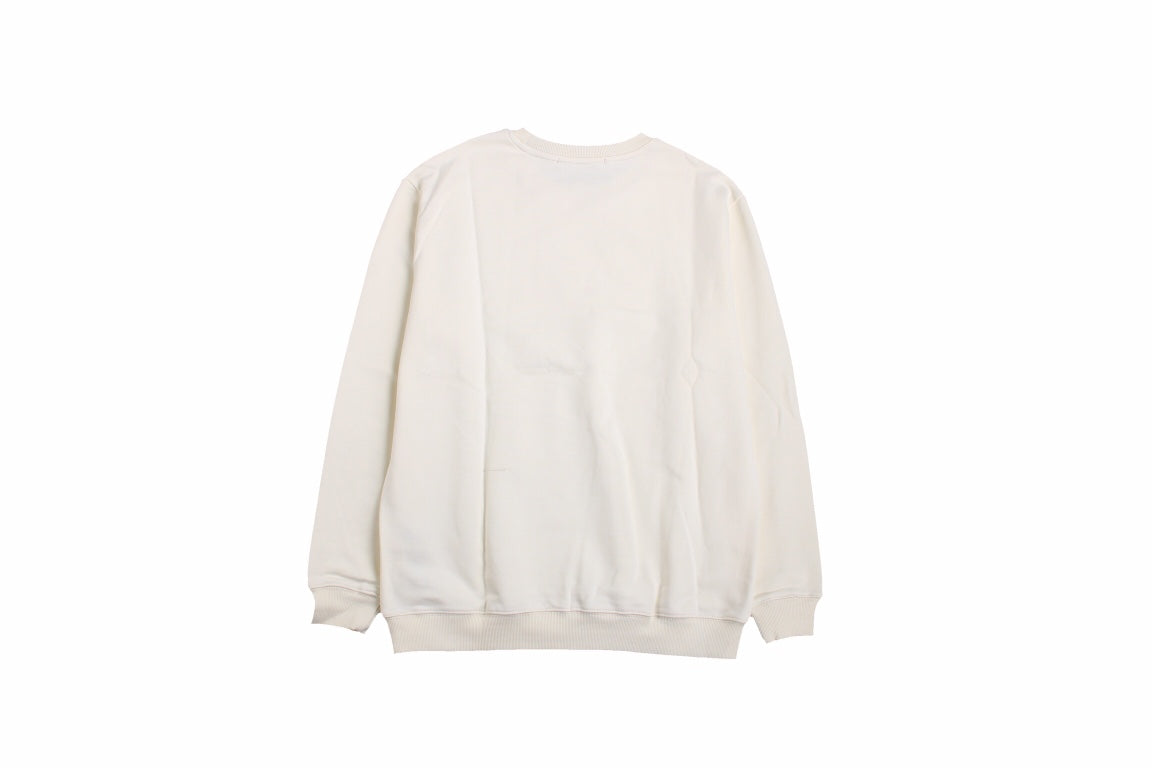 Gucci - Balenciaga Sweatshirt - White Unisex Streetwear Limited Edition - White sweatshirt featuring a playful, colorful 'Gucci Balenciaga' graphic. Designed with ribbed cuffs and hem
