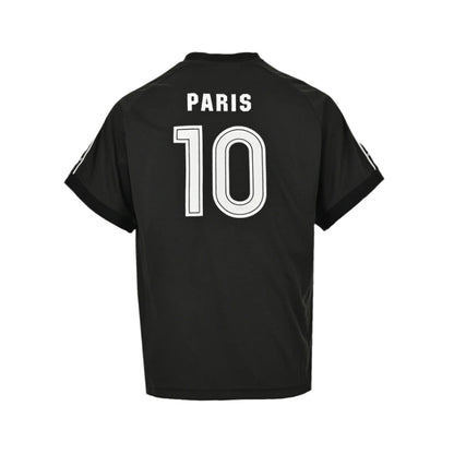 BALENCIAGA Soccer Logo T-shirt - Black Unisex Streetwear Limited Edition - The BALENCIAGA SOCCER LOGO T-SHIRT BLACK - REPLICA blends high-fashion aesthetics with sporty streetwear appeal