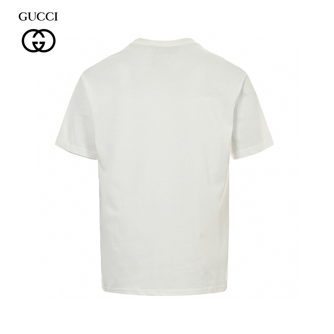 Gucci Cherry Graphic T-shirt (white) Unisex Streetwear Limited Edition - This white Gucci T-shirt showcases a playful and vibrant design with a cherry graphic and