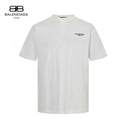 Balenciaga T-shirt With Bold Graphic - White Unisex Streetwear Limited Edition - The Balenciaga White T-Shirt with Bold Graphic is a statement piece for those who appreciate