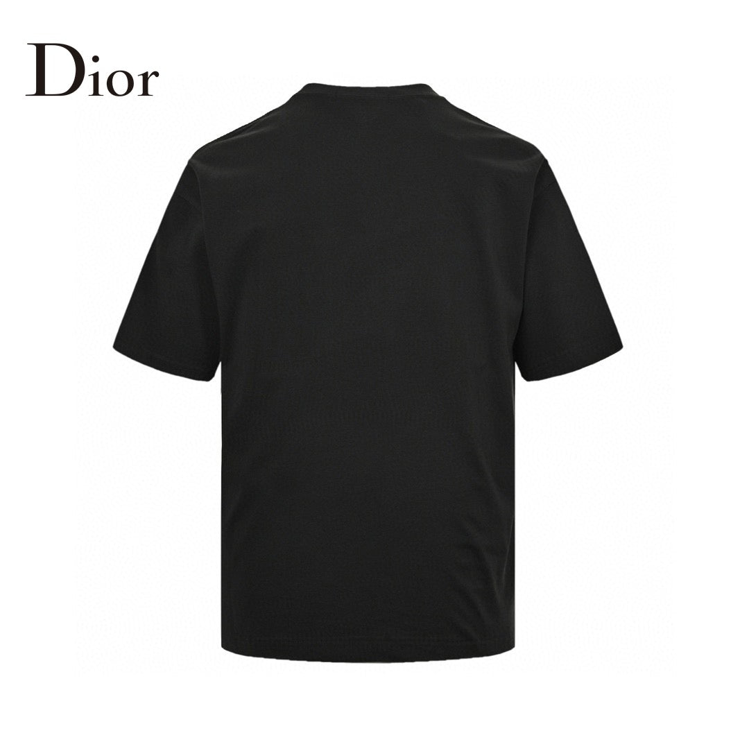 Dior 'forever Dior' T-shirt (black) Unisex Streetwear Limited Edition - The Dior 'Forever Dior' T-Shirt in black features a bold, circular graphic with the iconic