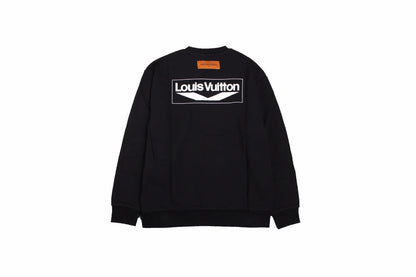 Prada Repeated Logo Sweatshirt - Black Unisex Streetwear Limited Edition - This Prada sweatshirt in black features a repeated 'Prada' logo design on the chest. The
