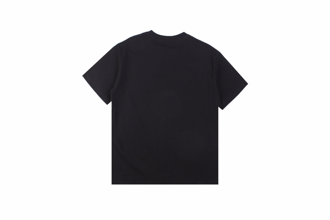 Dior Color Splash Graphic T-shirt - - Black Unisex Streetwear Limited Edition - This black Dior t-shirt captivates with a bold graphic of the 'Dior' logo amidst a