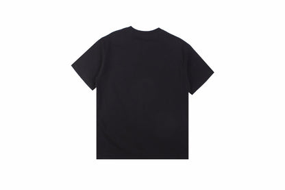 Dior Color Splash Graphic T-shirt - - Black Unisex Streetwear Limited Edition - This black Dior t-shirt captivates with a bold graphic of the 'Dior' logo amidst a
