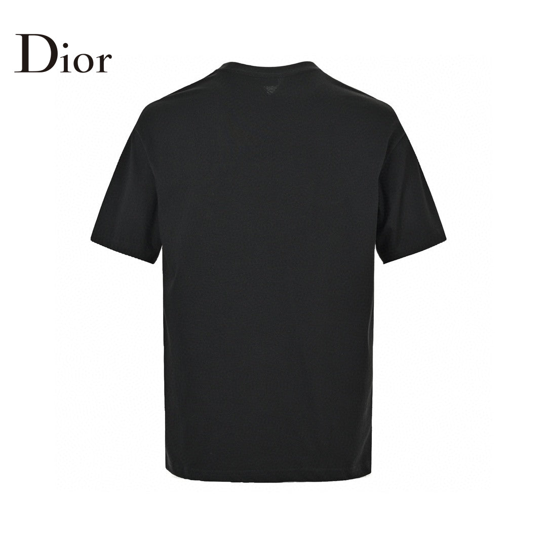 Dior Safety Pin Logo T-shirt - Black Unisex Streetwear Limited Edition - This Dior t-shirt features a unique design with the brand name and a stylized safety