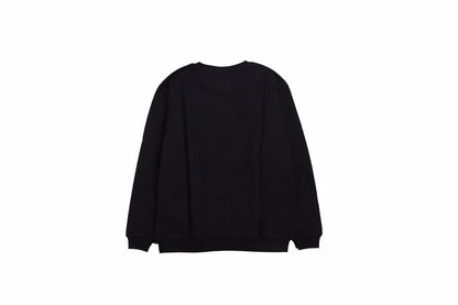 Gucci - Balenciaga Sweatshirt - Black Unisex Streetwear Limited Edition - Black sweatshirt featuring a playful, colorful 'Gucci Balenciaga' graphic. Designed with ribbed cuffs and hem