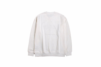 Gucci - Balenciaga Sweatshirt - Black Unisex Streetwear Limited Edition - White sweatshirt featuring a bold graphic design. 'BALENCIAGA' in black gothic font overlaid with 'GUCCI'
