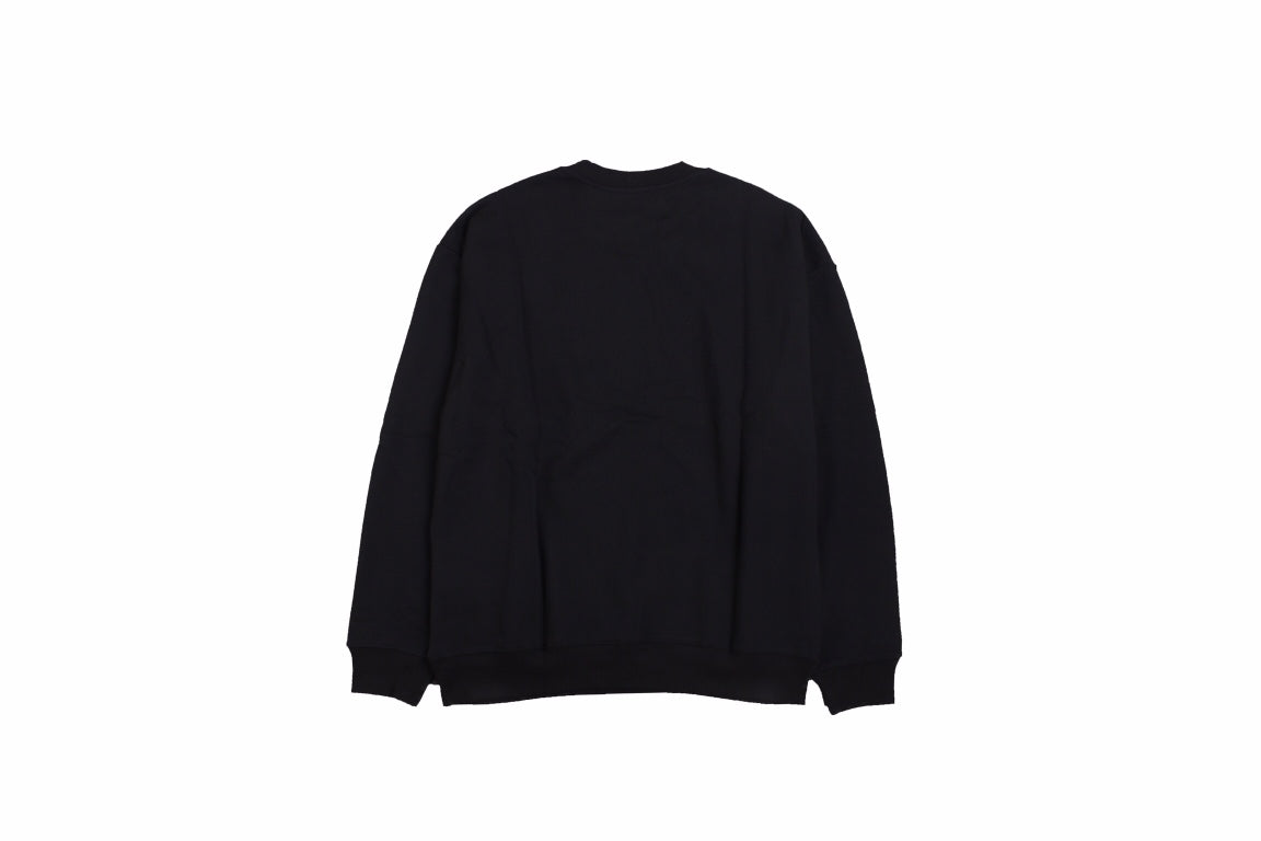 Gucci - Balenciaga Sweatshirt - Black Unisex Streetwear Limited Edition - Black sweatshirt featuring a bold graphic design. 'BALENCIAGA' in white gothic font overlaid with 'GUCCI'