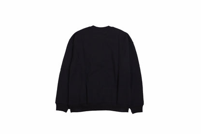 Gucci - Balenciaga Sweatshirt - Black Unisex Streetwear Limited Edition - Black sweatshirt featuring a bold graphic design. 'BALENCIAGA' in white gothic font overlaid with 'GUCCI'
