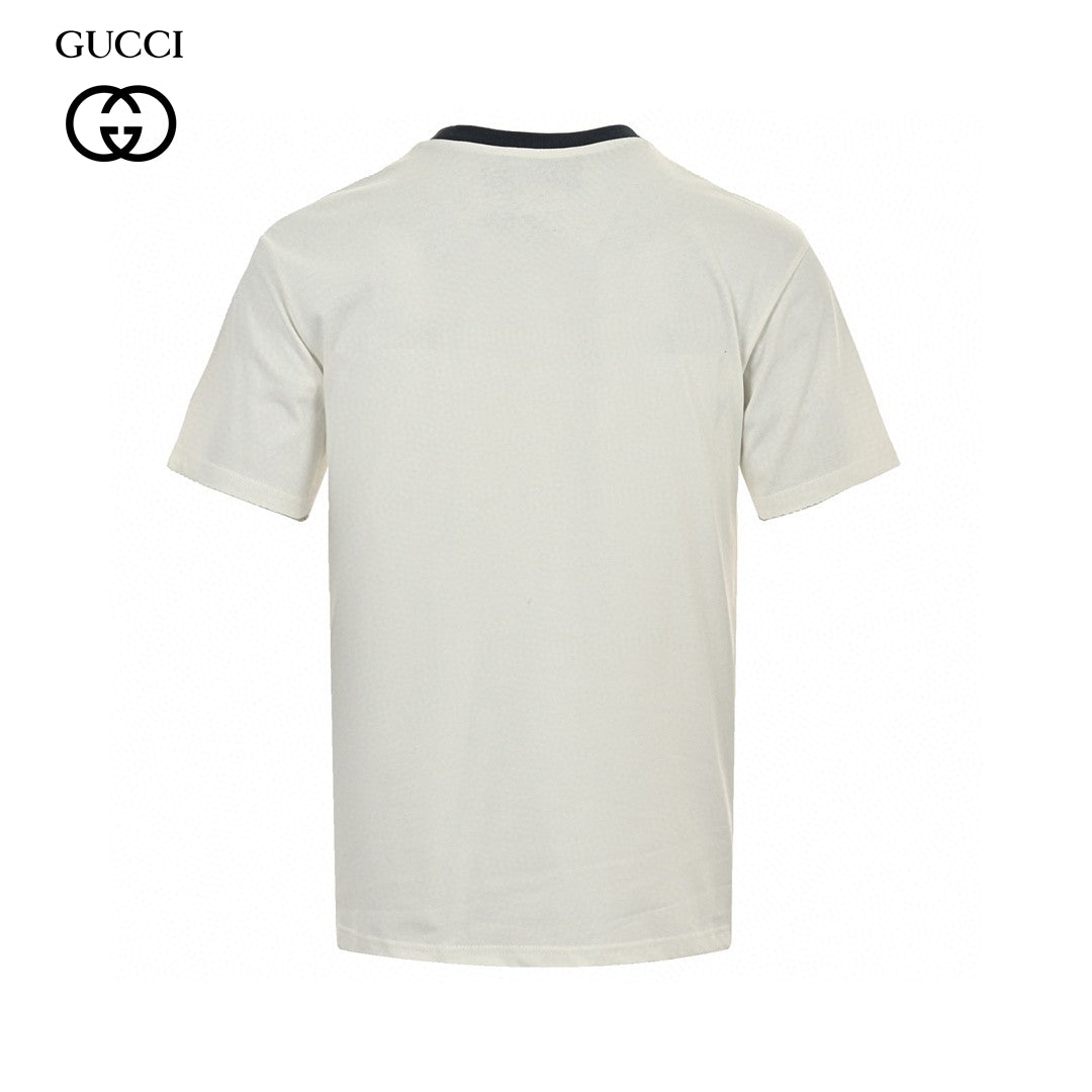 Gucci Cherry Logo T-shirt - Black Unisex Streetwear Limited Edition - This Gucci t-shirt features a small, playful cherry graphic intertwined with the iconic Gucci logo
