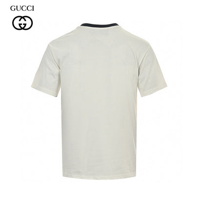Gucci Cherry Logo T-shirt - Black Unisex Streetwear Limited Edition - This Gucci t-shirt features a small, playful cherry graphic intertwined with the iconic Gucci logo