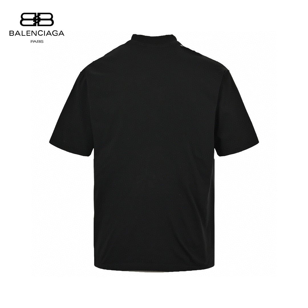 Balenciaga Planet Earth T-shirt - Black Unisex Streetwear Limited Edition - This Balenciaga t-shirt features a bold 'Planet Earth' graphic on the front. The shirt is