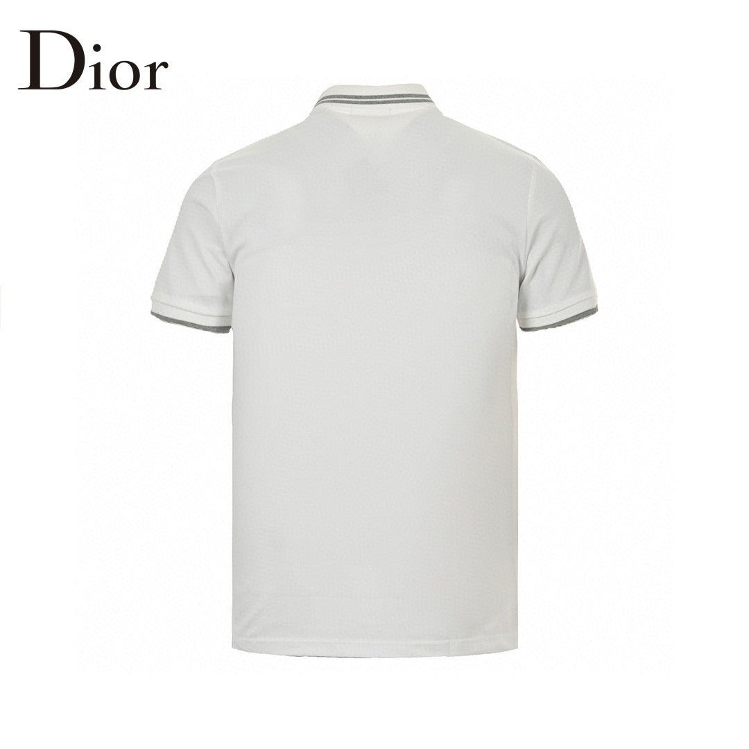 Dior Polo Shirt (white) Unisex Streetwear Limited Edition - This white Dior polo shirt is a blend of classic elegance and modern style. Featuring
