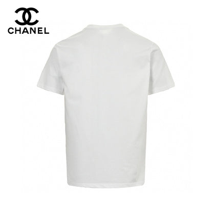 Chanel Logo T-shirt (white) Unisex Streetwear Limited Edition - This white Chanel t-shirt showcases the iconic Chanel logo with a creative twist. It features