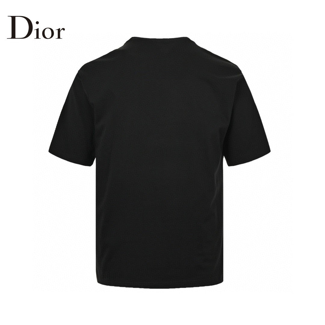 Dior Green Monster Graphic T-shirt - Black Unisex Streetwear Limited Edition - This Dior t-shirt features a playful green monster graphic intertwined with the brand name in