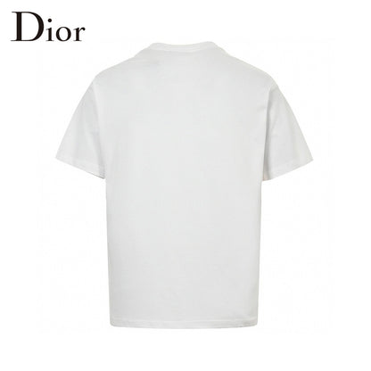 Dior Scribble Design T-shirt - Black Unisex Streetwear Limited Edition - This Dior t-shirt features an abstract scribble design in black on a white background. Made