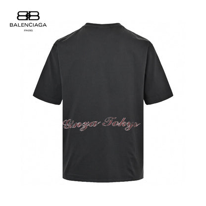 Balenciaga Tokyo Tower T-shirt - Black Unisex Streetwear Limited Edition - The Balenciaga Tokyo Tower T-Shirt in black is a striking and stylish addition to any