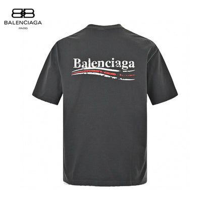 Balenciaga Political Campaign T-shirt (grey) Unisex Streetwear Limited Edition - The Balenciaga Political Campaign T-Shirt in grey is a minimalist yet impactful piece from the