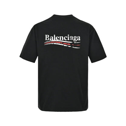 BALENCIAGA Political Campaign T-shirt - Black Unisex Streetwear Limited Edition
