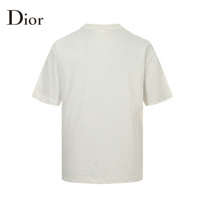 Dior T-shirt With Bold Logo - White Unisex Streetwear Limited Edition - The Dior White T-Shirt with Bold Logo is a stylish and comfortable addition to your