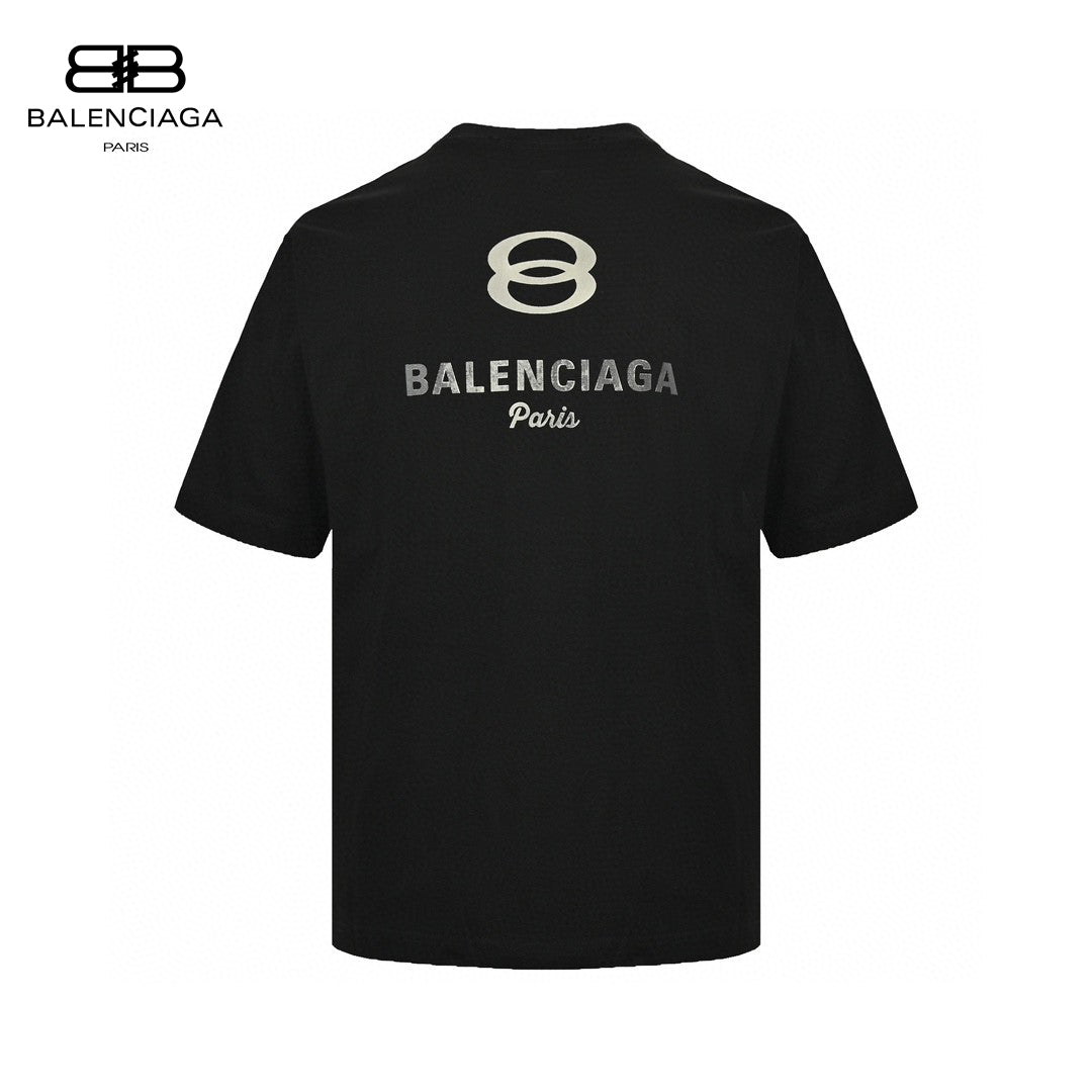 Balenciaga Oversized '8' Logo T-shirt (black) Unisex Streetwear Limited Edition - The Balenciaga Oversized '8' Logo T-Shirt in black is a standout piece that showcases the