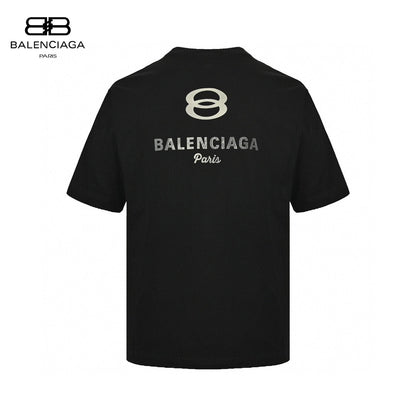Balenciaga Oversized '8' Logo T-shirt (black) Unisex Streetwear Limited Edition - The Balenciaga Oversized '8' Logo T-Shirt in black is a standout piece that showcases the