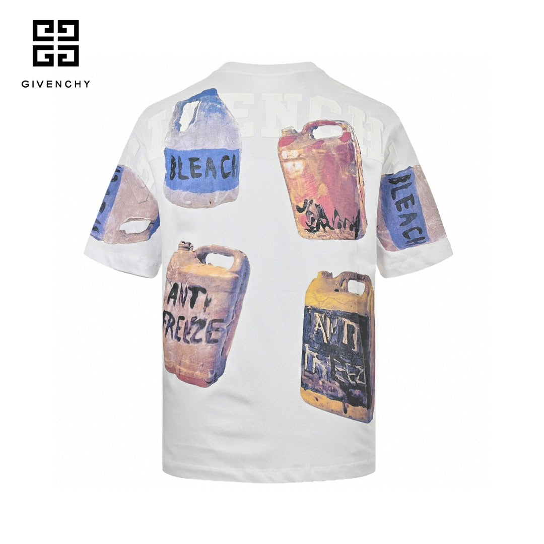 Prada Graphic T-shirt (white) Unisex Streetwear Limited Edition - The Prada Graphic T-Shirt in white is an eye-catching piece that features a bold and