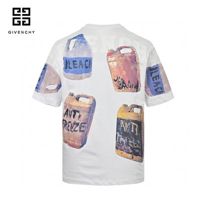 Prada Graphic T-shirt (white) Unisex Streetwear Limited Edition - The Prada Graphic T-Shirt in white is an eye-catching piece that features a bold and