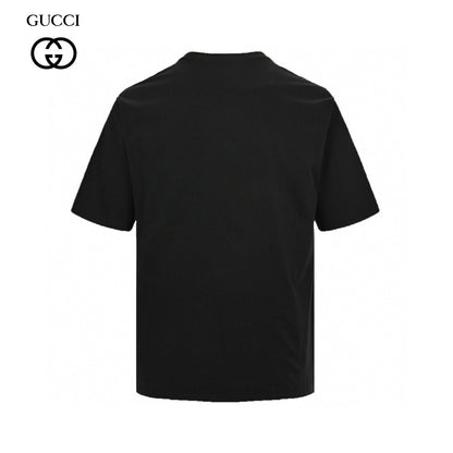 Gucci Cartoon Cow Logo T-shirt (black) Unisex Streetwear Limited Edition - The Gucci Cartoon Cow Logo T-Shirt in black brings a playful twist to luxury fashion.