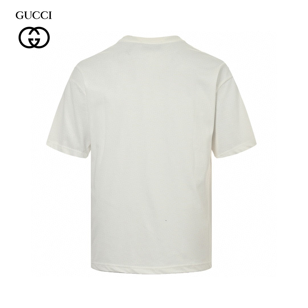 Gucci Mystical Eye Graphic T-shirt - White Unisex Streetwear Limited Edition - This Gucci t-shirt features a striking central eye graphic surrounded by rays and stars, creating