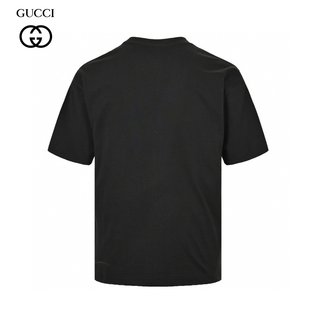 Gucci Multicolor Interlocking G Logo T-shirt - Black Unisex Streetwear Limited Edition