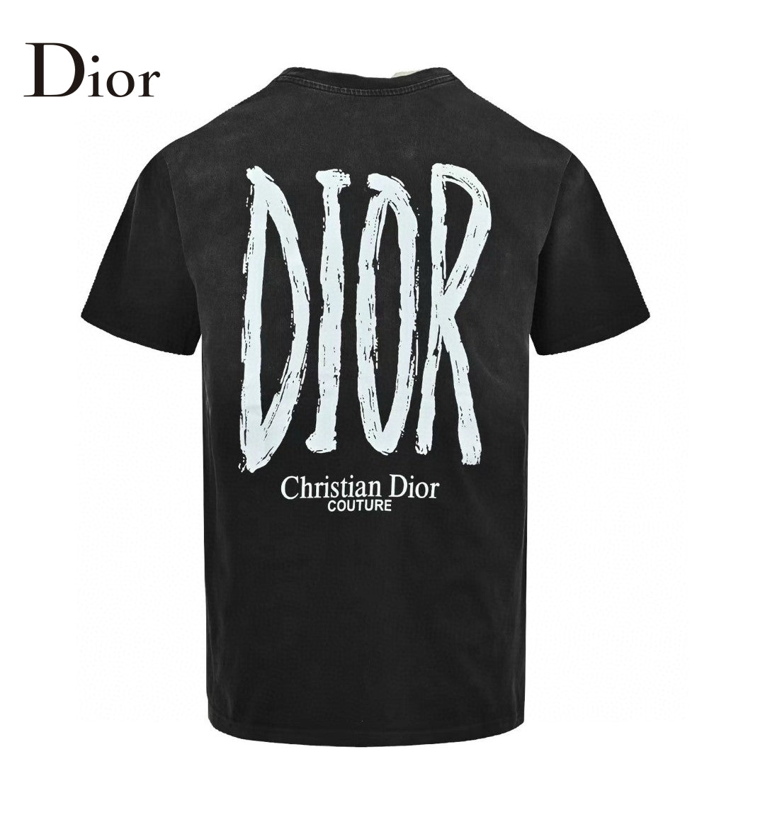 Dior Logo T-shirt (black) Unisex Streetwear Limited Edition - This black Dior T-shirt features a subtle gradient effect, giving it a modern and stylish