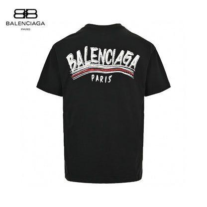 Balenciaga Paris Logo T-shirt - Black Unisex Streetwear Limited Edition - This Balenciaga Paris Logo T-Shirt features a striking design with a bold Balenciaga Paris logo