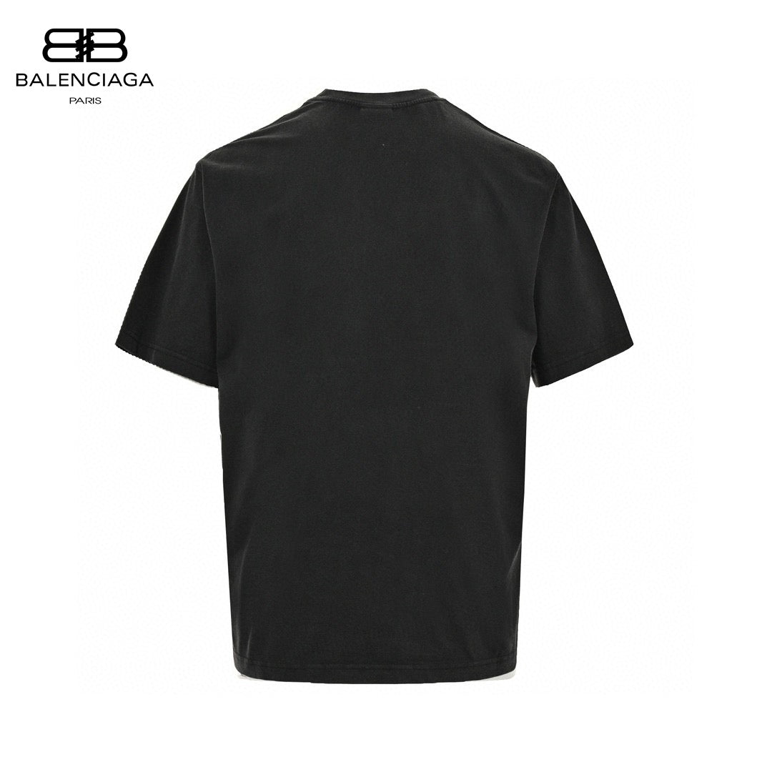 Balenciaga Paris Statue Of Liberty T-shirt (black) Unisex Streetwear Limited Edition - This black Balenciaga t-shirt features a striking graphic of the Statue of Liberty with the