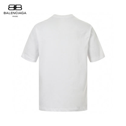 Balenciaga Tape Logo T-shirt (white) Unisex Streetwear Limited Edition - The Balenciaga Tape Logo T-Shirt in white is a unique and stylish piece that embodies