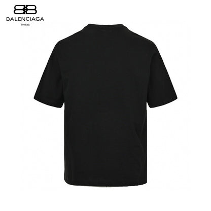 Balenciaga Save The Date T-shirt - Black Unisex Streetwear Limited Edition - This Balenciaga t-shirt features a striking 'Save the Date' graphic in white on the front,