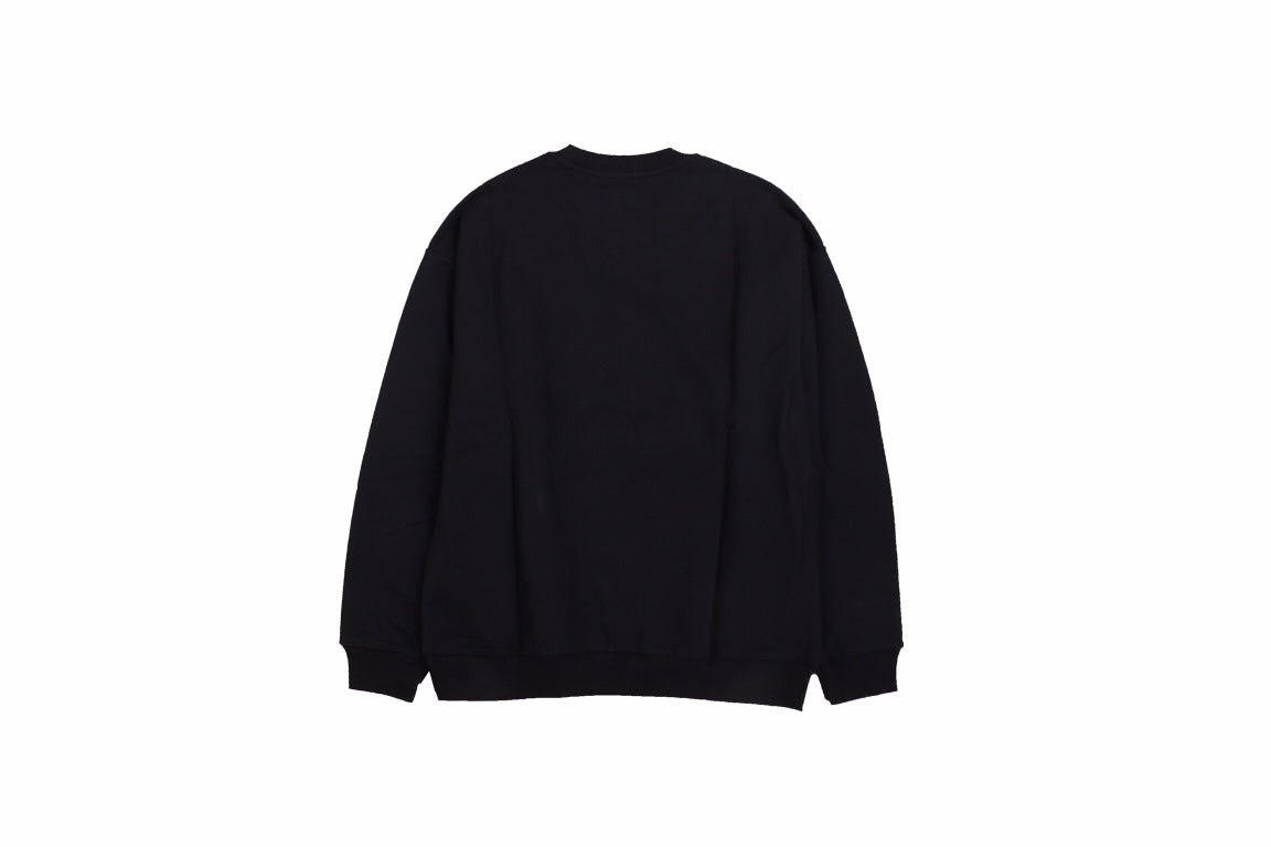 Gucci - Balenciaga Sweatshirt - Black Unisex Streetwear Limited Edition - Black sweatshirt with a bold graphic design. Features 'GUCCI' in white graffiti-style font over red