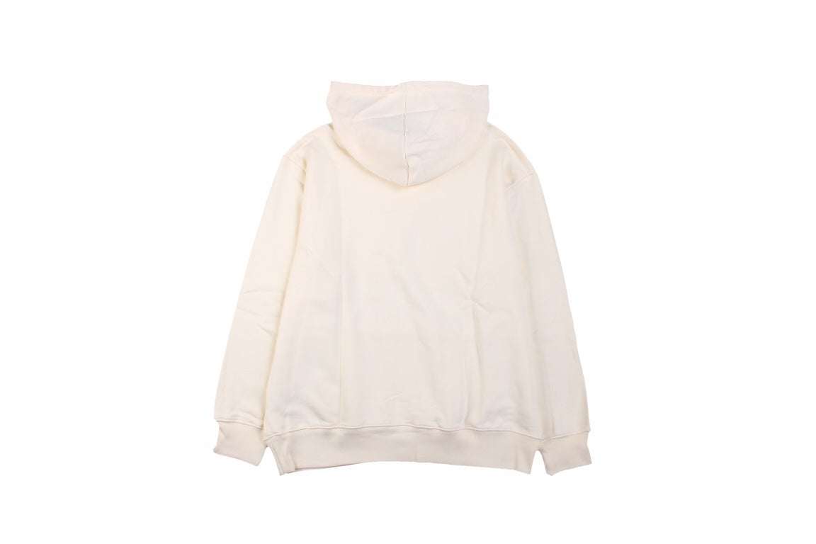 Gucci Rainbow Logo Hoodie - - Cream Unisex Streetwear Limited Edition - This cream-colored Gucci hoodie features a striking rainbow 'GUCCI' logo on the front. It has