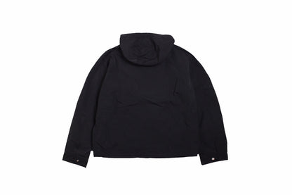 Dior Hooded Jacket - Black Unisex Streetwear Limited Edition - This Dior jacket features a minimalist black design with a zip-up front. It has an