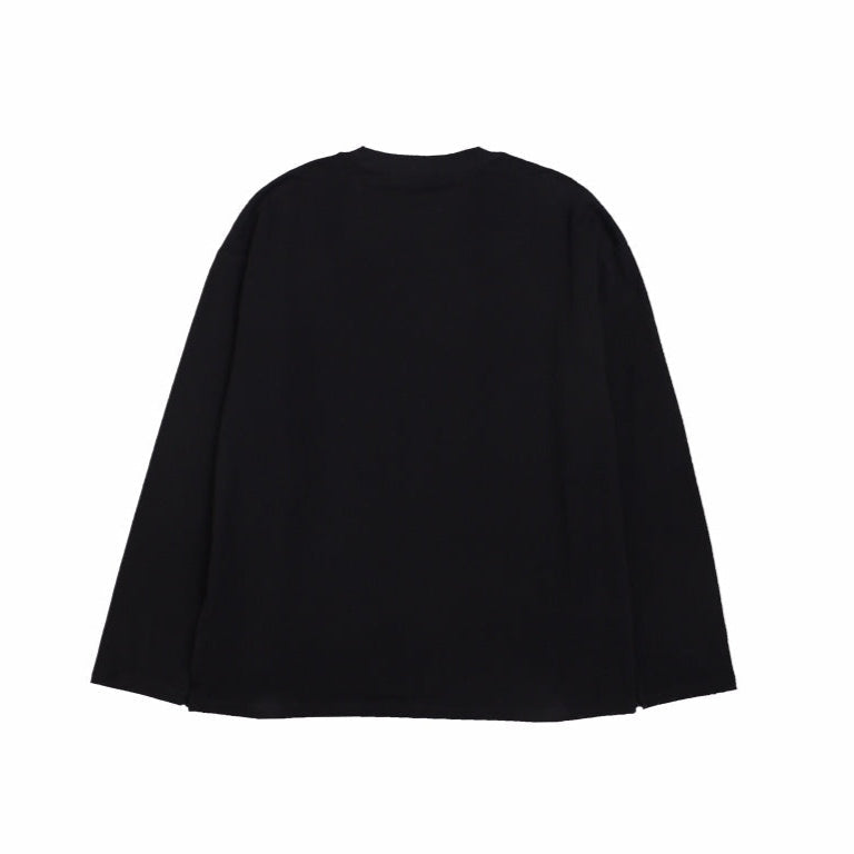 BALENCIAGA Logo Long Sleeve Shirt - Black Unisex Streetwear Limited Edition