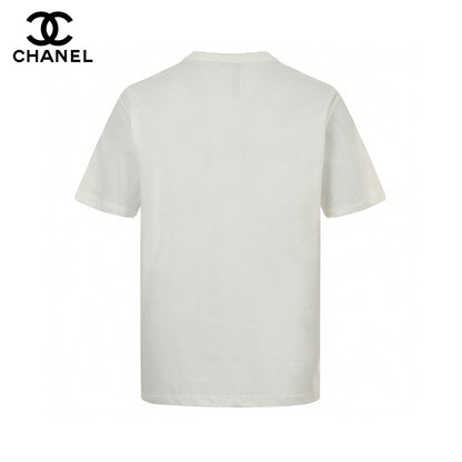 Chanel Double C Logo T-shirt (white) Unisex Streetwear Limited Edition - The Chanel Double C Logo T-Shirt in white exemplifies effortless elegance and luxury. Crafted from