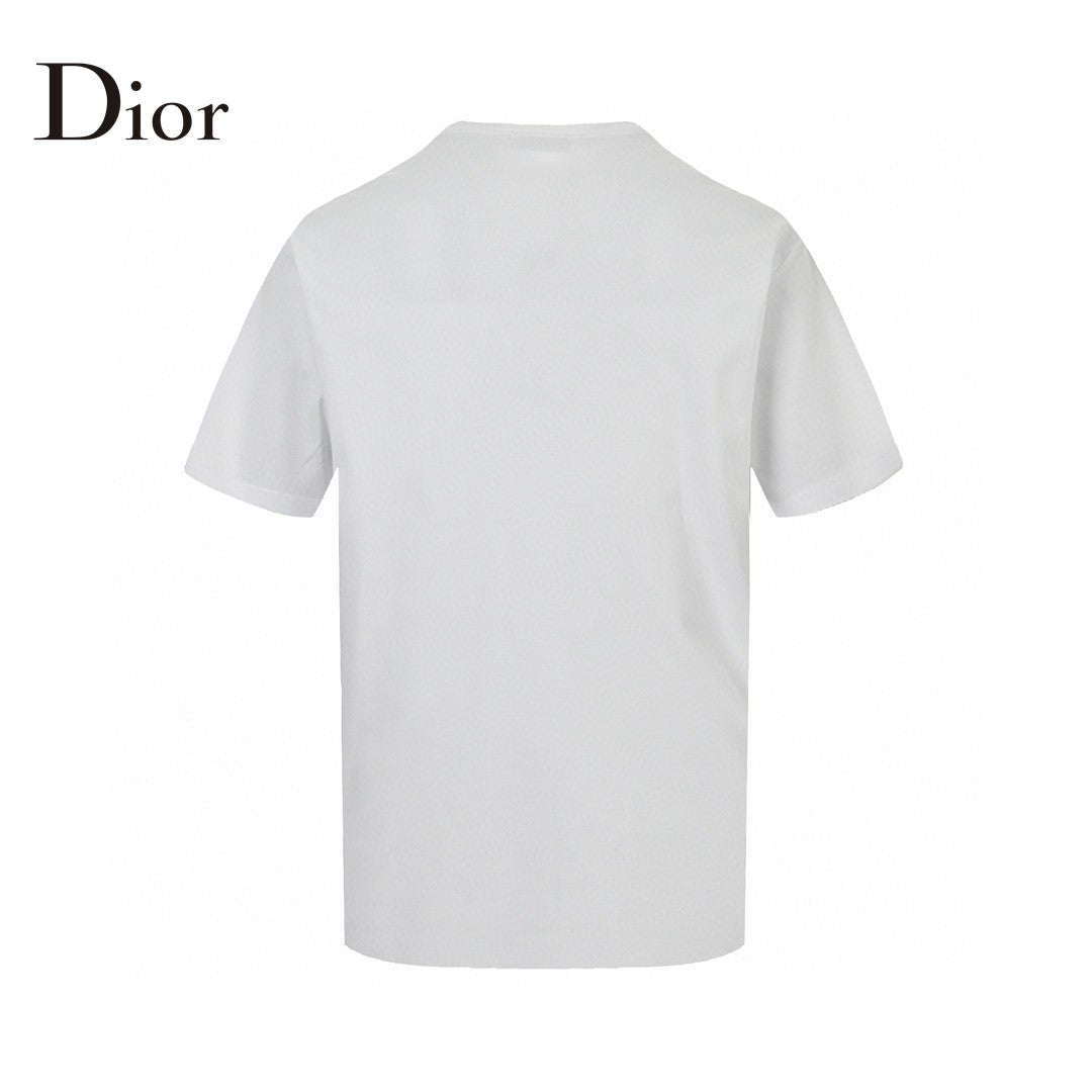 Dior Multicolor Logo T-shirt - White Unisex Streetwear Limited Edition - This Dior t-shirt features a vibrant multicolor 'Dior' logo with paint splatter details on the