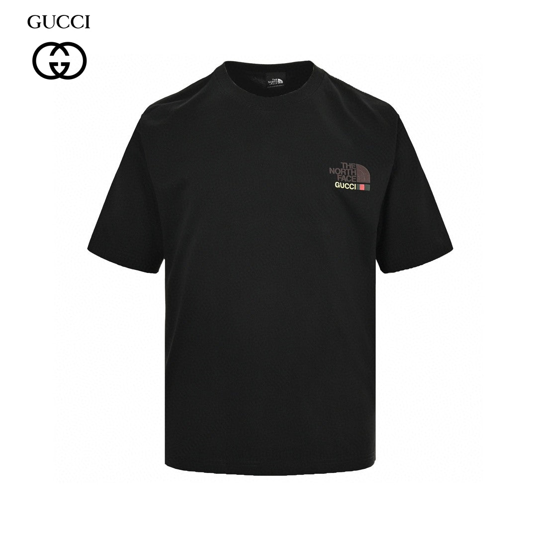 The North Face - Gucci Nature Print T-shirt (black) Unisex Streetwear Limited Edition - The North Face x Gucci Nature Print T-Shirt in black is a premium blend of