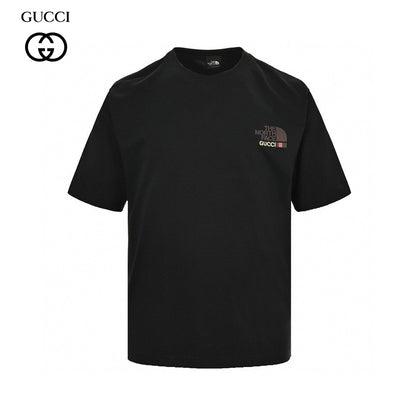 The North Face - Gucci Nature Print T-shirt (black) Unisex Streetwear Limited Edition - The North Face x Gucci Nature Print T-Shirt in black is a premium blend of