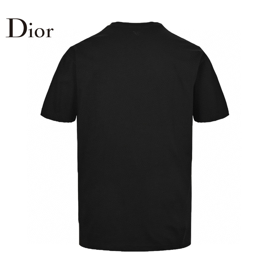 Dior Artistic Logo T-shirt (black) Unisex Streetwear Limited Edition - The Dior Artistic Logo T-Shirt in black is a statement piece that blends bold design