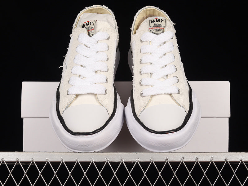 MAISON Mihara Yasuhiro Peterson Og Sole Canvas Low Sneakers - White Unisex Streetwear Limited Edition